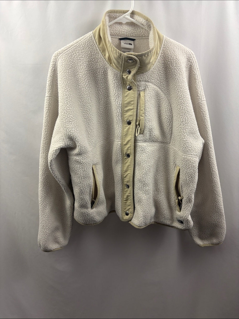 The North Face Cragmont Fleece Jacket Sherpa Jacket in Cream/Tan Size Large - Picture 2 of 11
